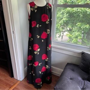 Helene Blake Vintage Floral Maxi Dress Size 12